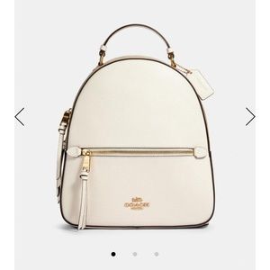 Coach Backpack white and logo
